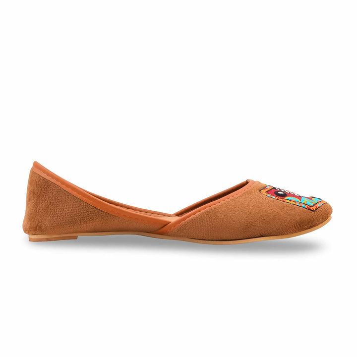Rust Ethnic Khussa For Ladies EC8687