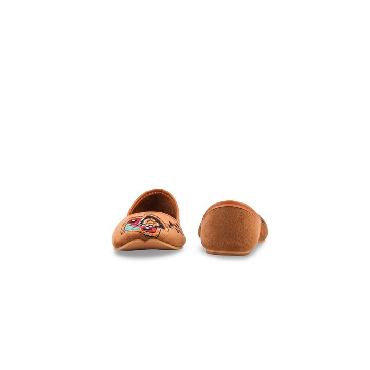 Rust Ethnic Khussa For Ladies EC8687