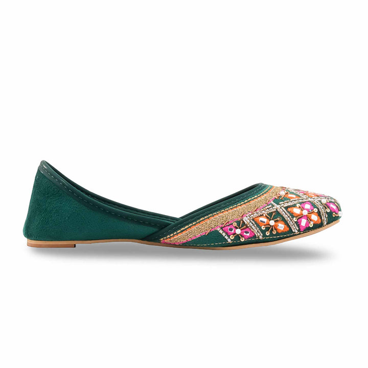 Green Fancy Khussa EC8690