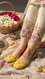 Yellow Ethnic Khussa For Women EC8691