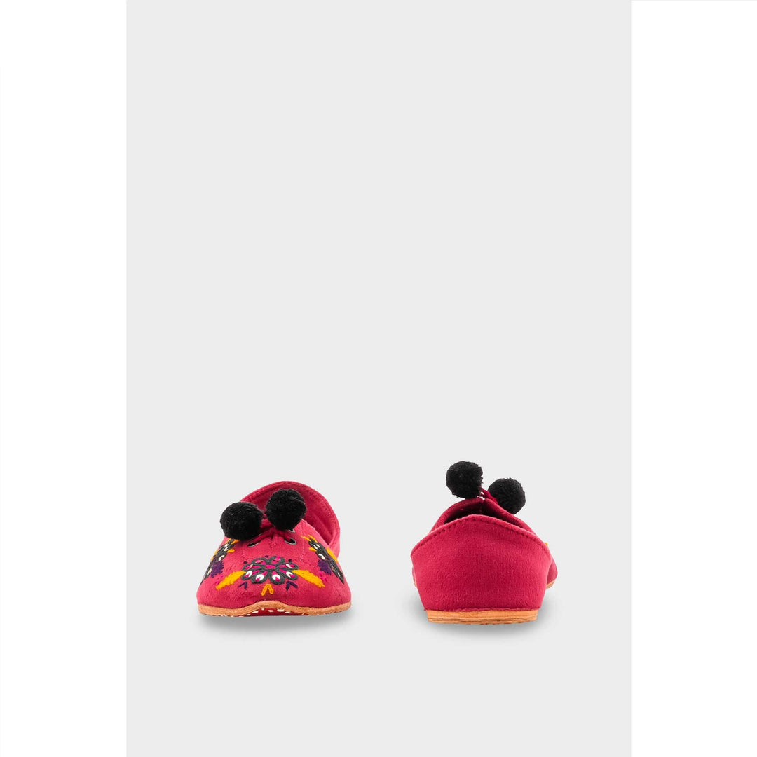 Skpink Leather Khussa For Women EC8761