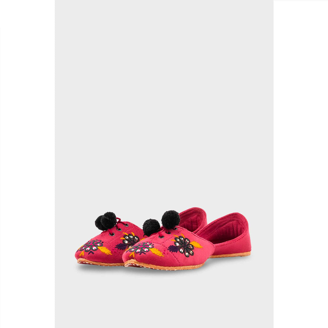 Skpink Leather Khussa For Women EC8761