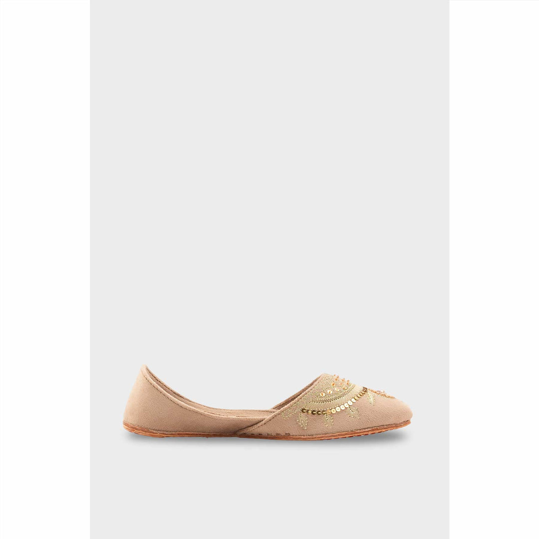 PISTAGREEN Leather Khussa For Women EC8765