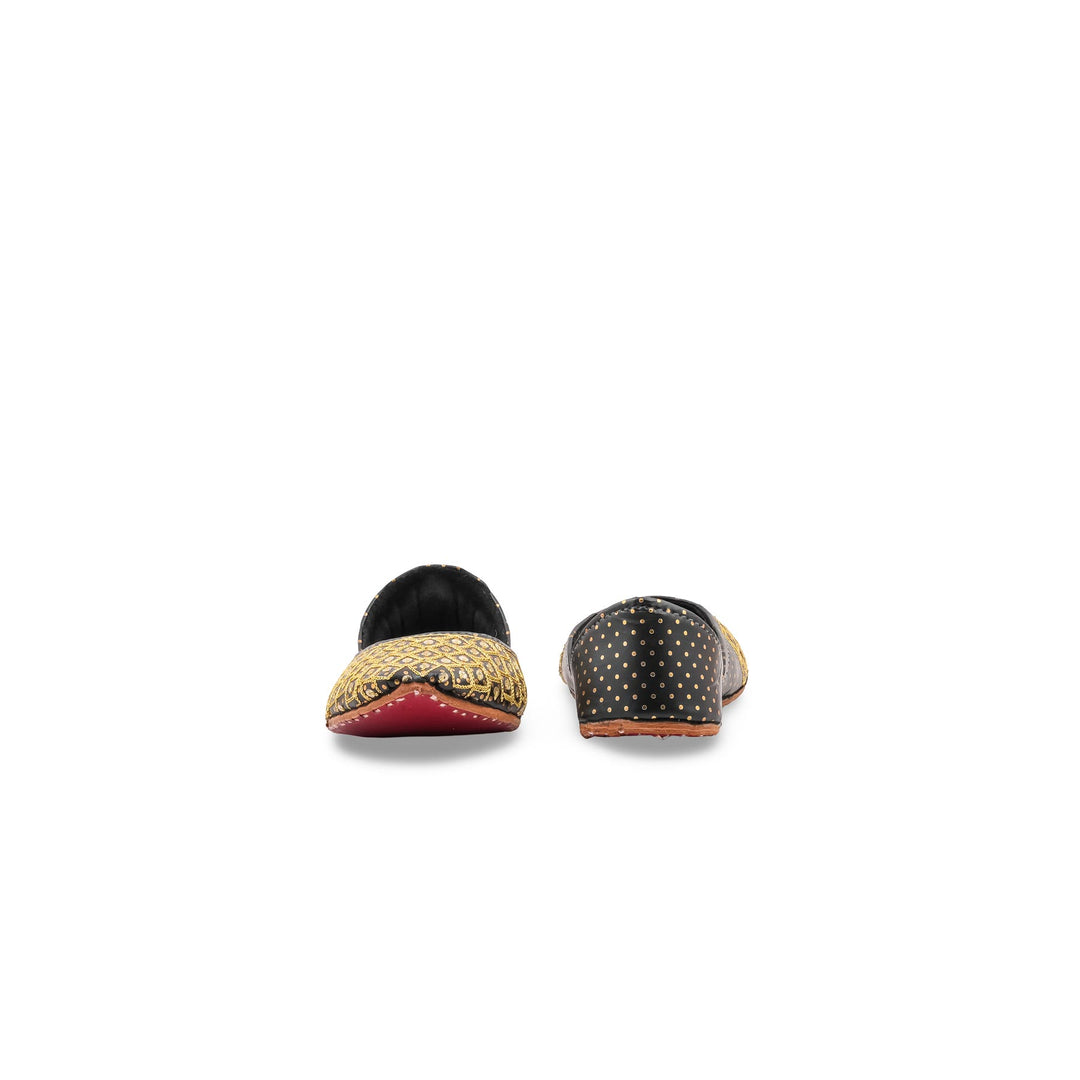 Black Ethnic Khussa For Ladies EC8766