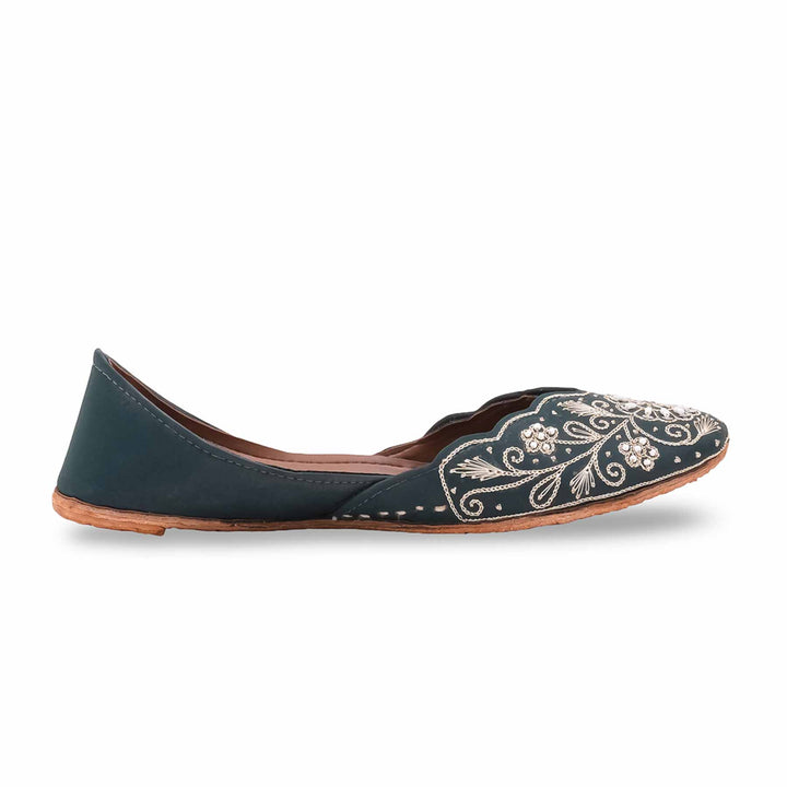 Blue Fancy Khussa For Women EC8768