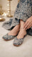 Blue Fancy Khussa For Women EC8768