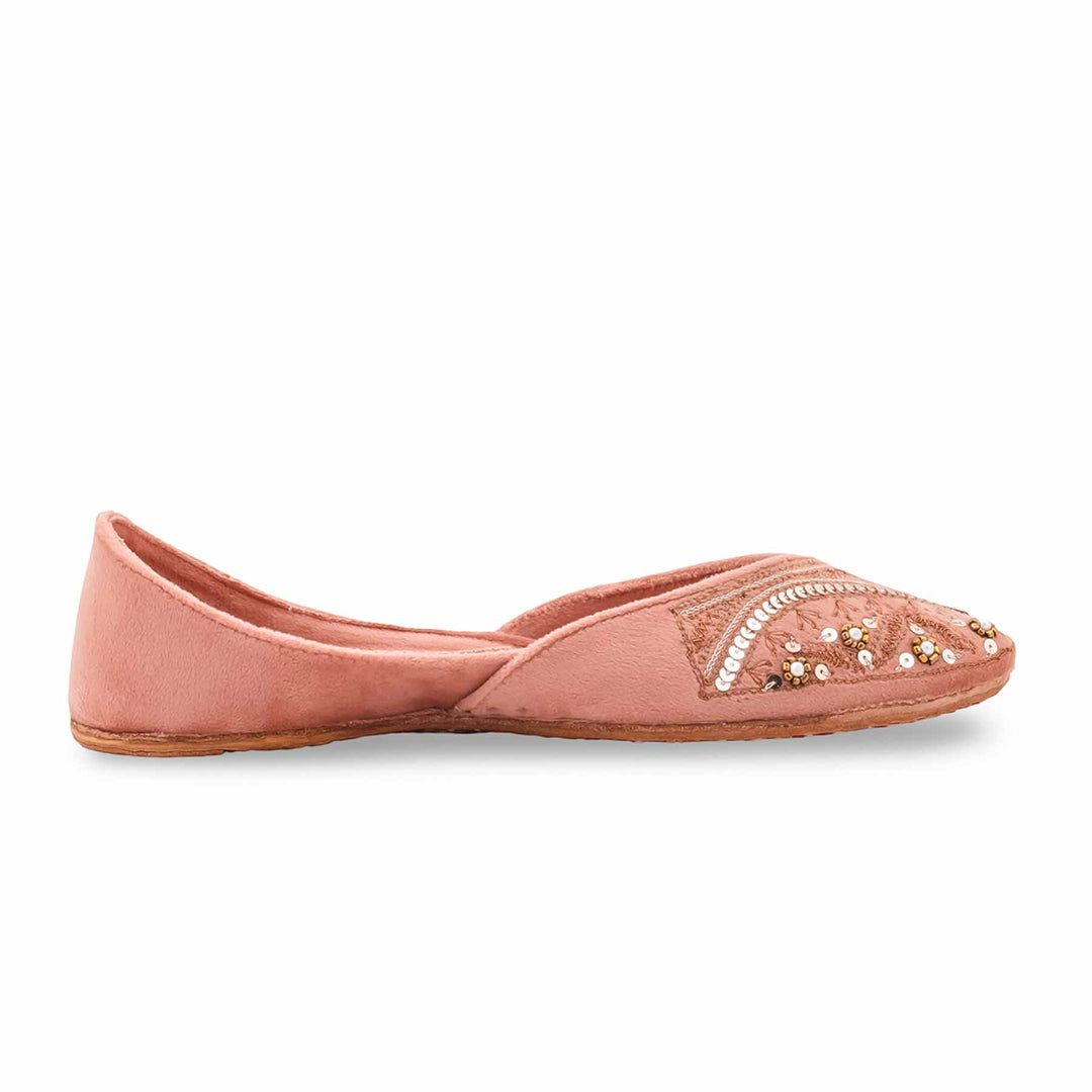 Peach Fancy Khussa For Ladies EC8771