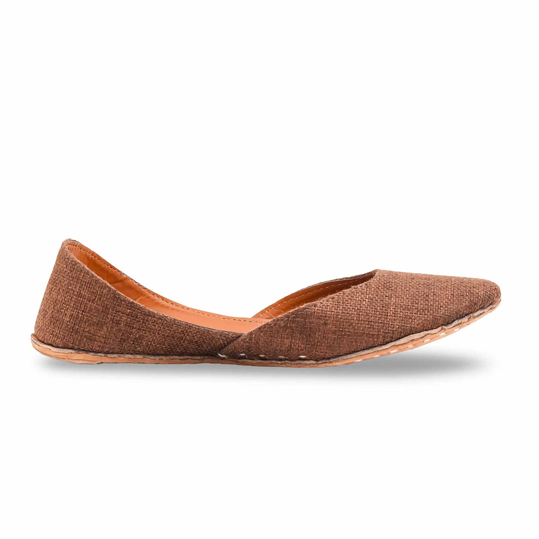 Brown Ethnic Khussa For Women EC8779