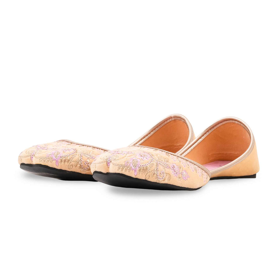 Pink Ethnic Khussa For Ladies EC8781