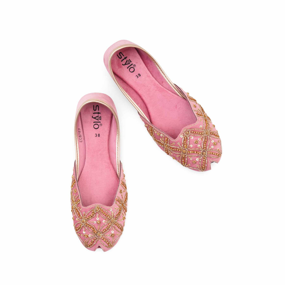 Pink Fancy Khussa For Ladies EC8783