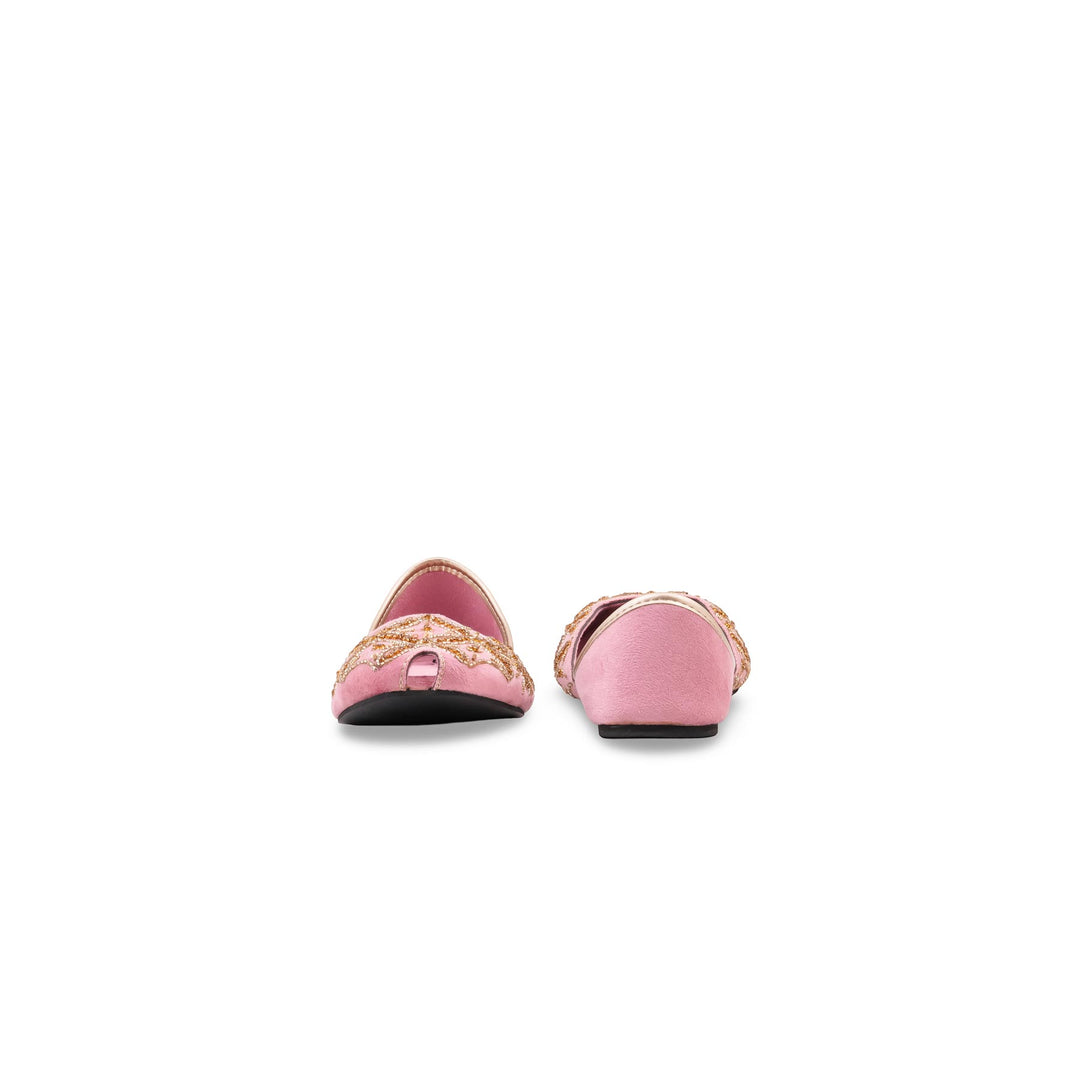 Pink Fancy Khussa For Ladies EC8783