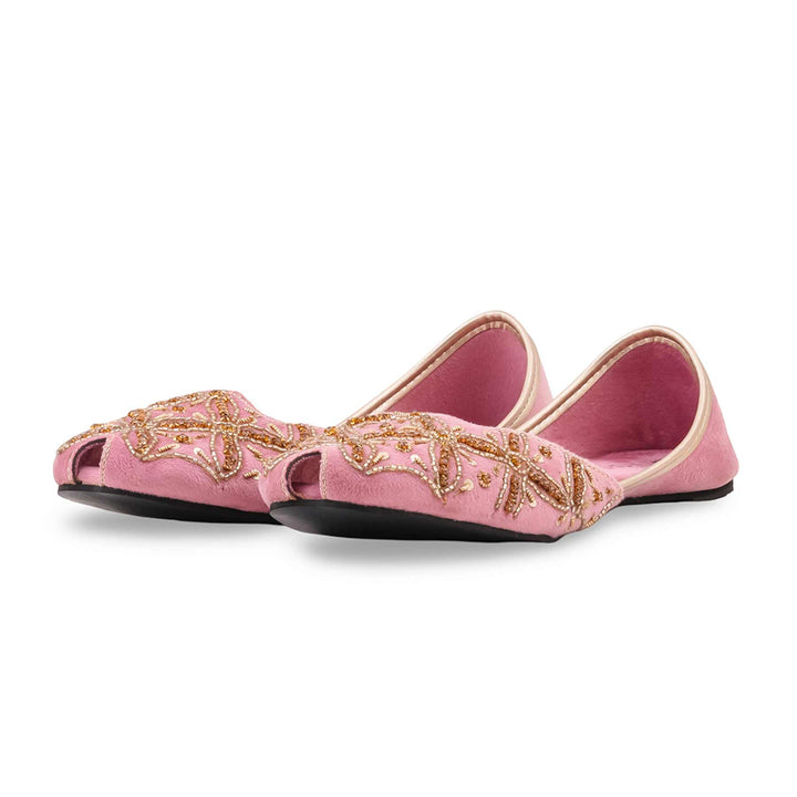 Pink Fancy Khussa For Ladies EC8783