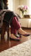 Maroon Fancy Khussa For Ladies EC8788
