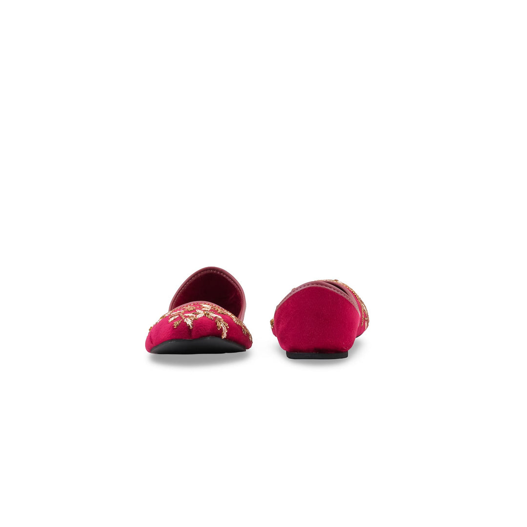 Maroon Fancy Khussa For Ladies EC8792