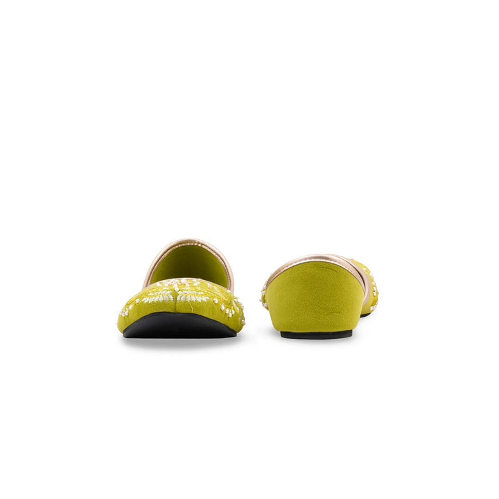 Green Fancy Khussa For Women EC8793