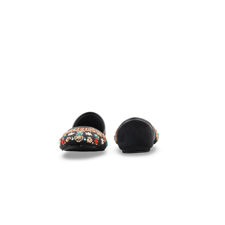 Black Ethnic Khussa For Ladies EC8809