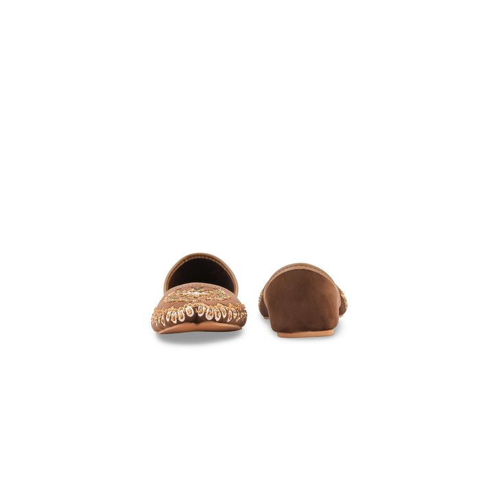 Brown Ethnic Khussa For Ladies EC8811