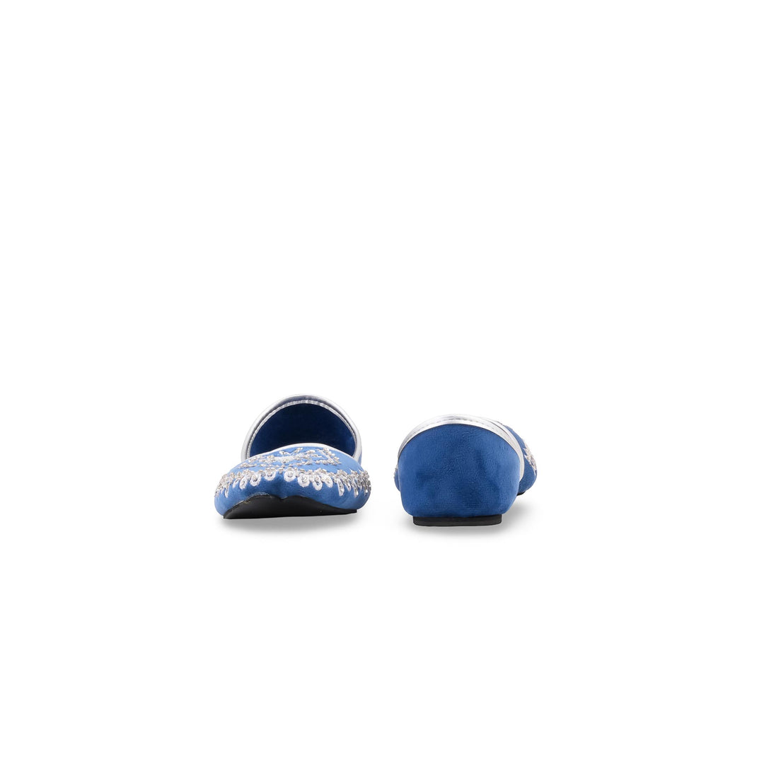 Blue Ethnic Khussa For Ladies EC8811