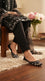 Black Ethnic Khussa For Ladies EC8816