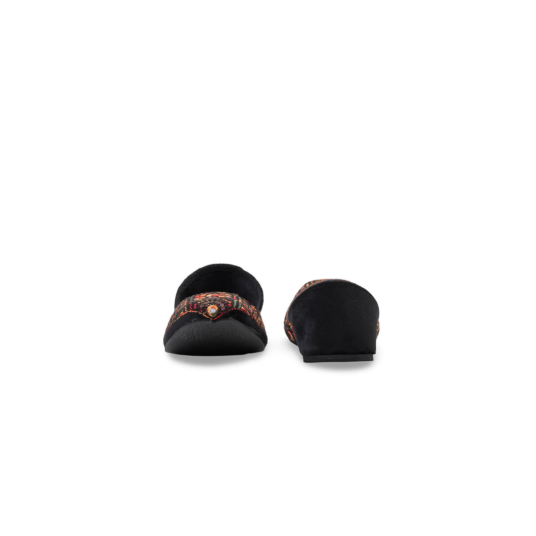 Black Ethnic Khussa For Ladies EC8830