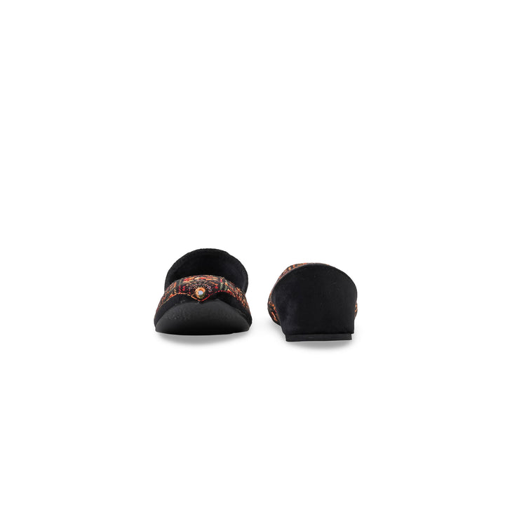 Black Ethnic Khussa For Ladies EC8830