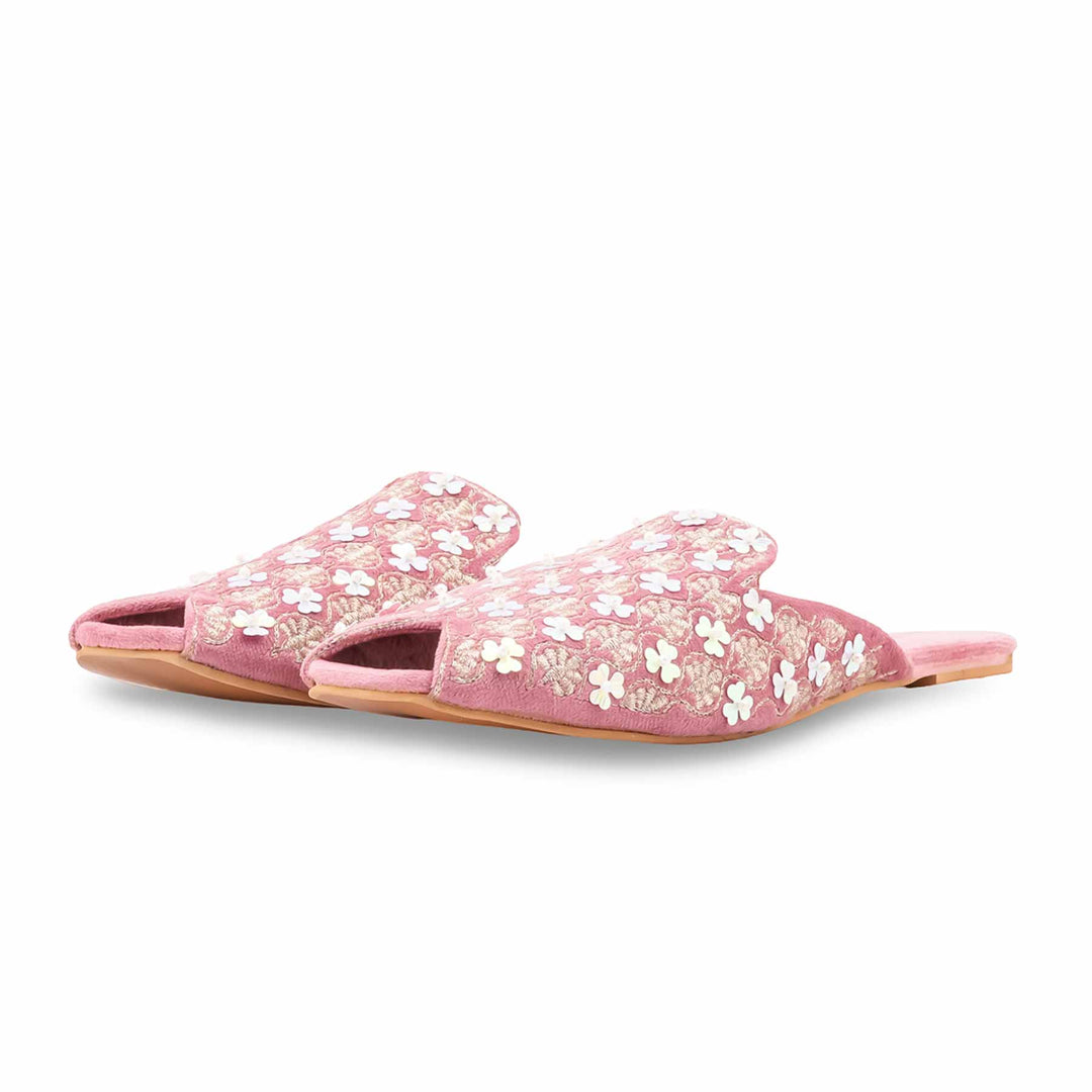 Pink Fancy Khussa For Ladies EC8845