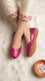 Pink Leather Khussa For Women EC8864
