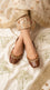 Brown Leather Khussa For Women EC8866
