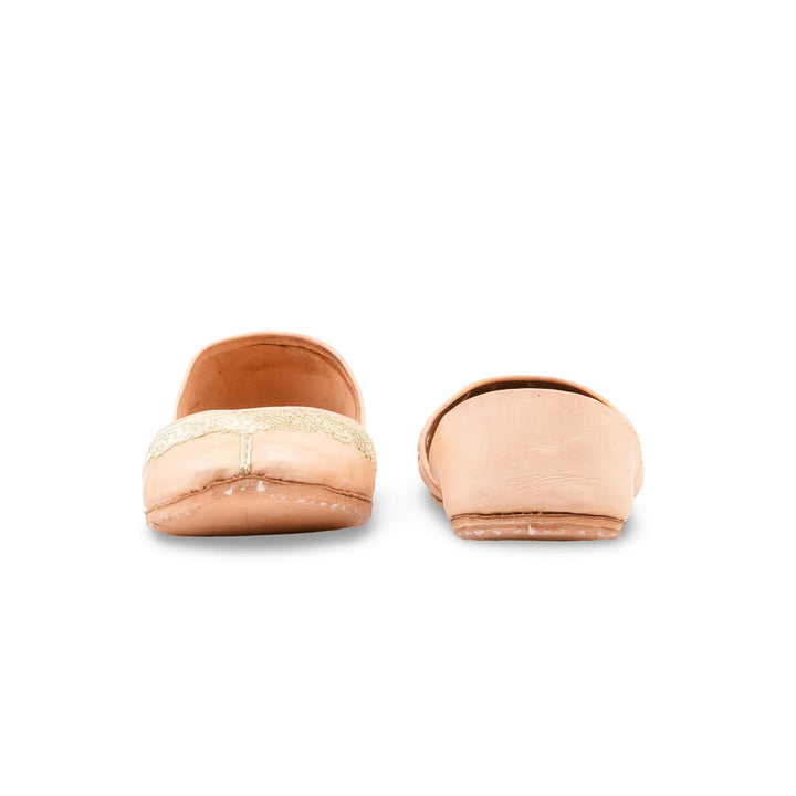 Fawn Leather Khussa For Women EC8874