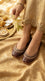 Coffee Leather Khussa For Women EC8877