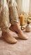 Fawn Leather Khussa For Women EC8879