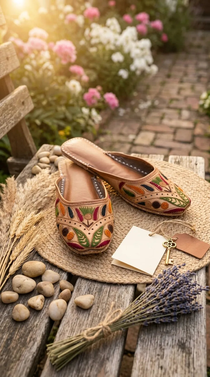 Multy Leather Khussa For Women EC8884