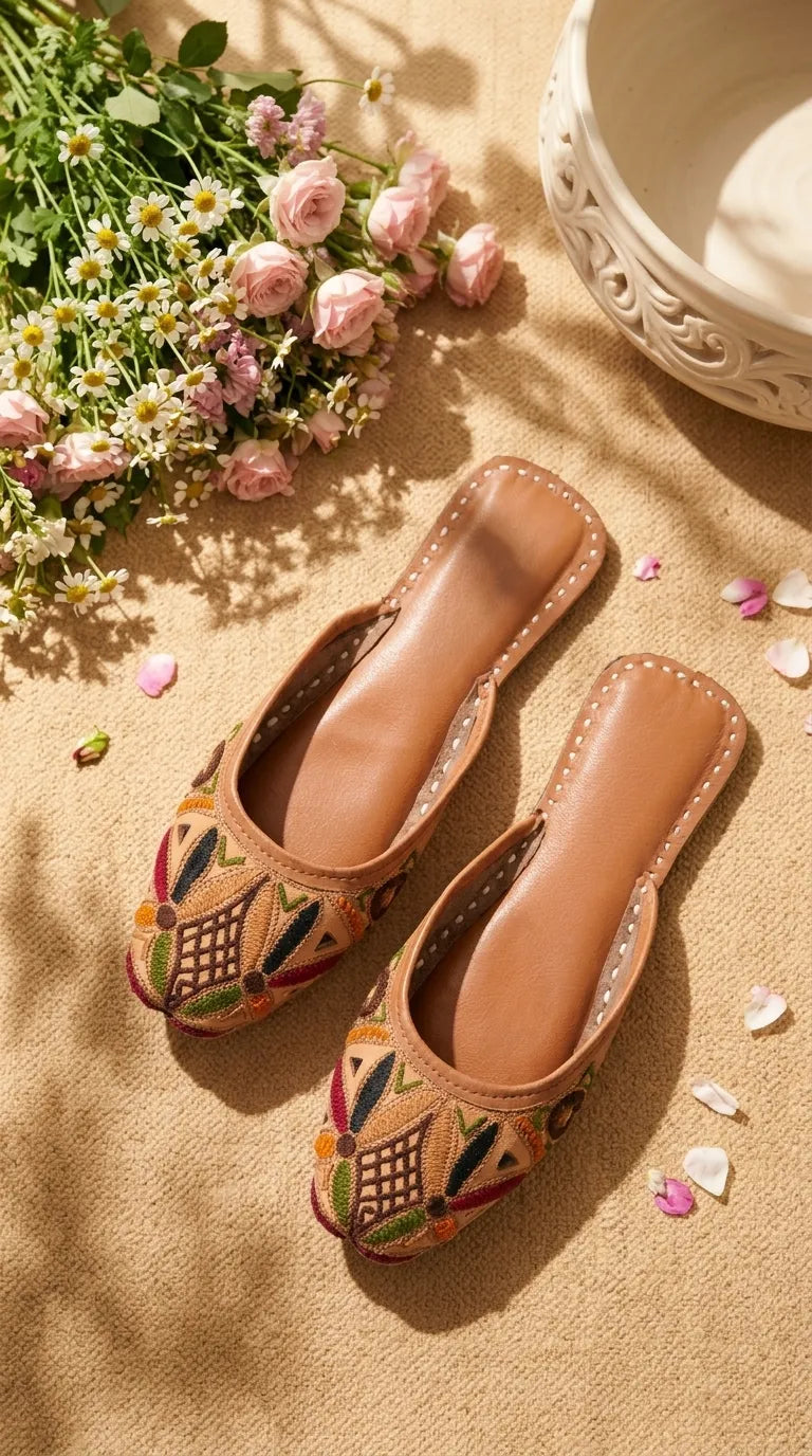 Multy Leather Khussa For Women EC8885