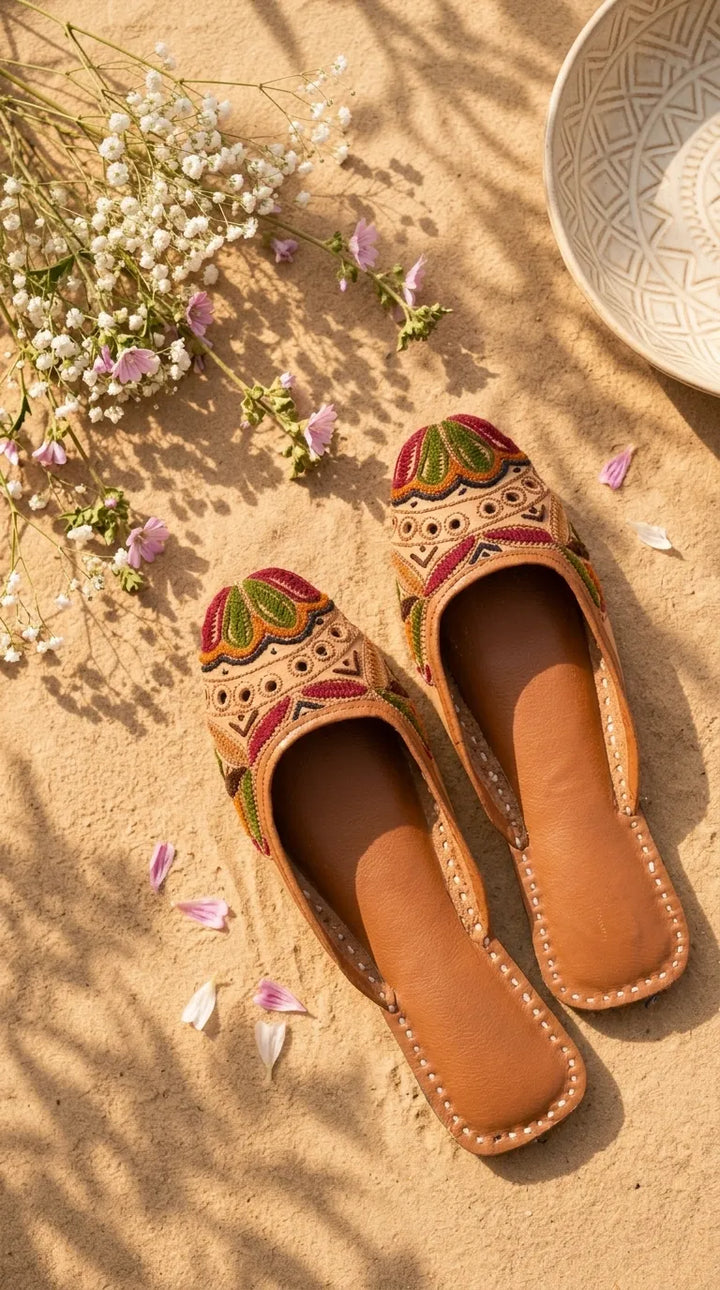 Multy Leather Khussa For Women EC8886