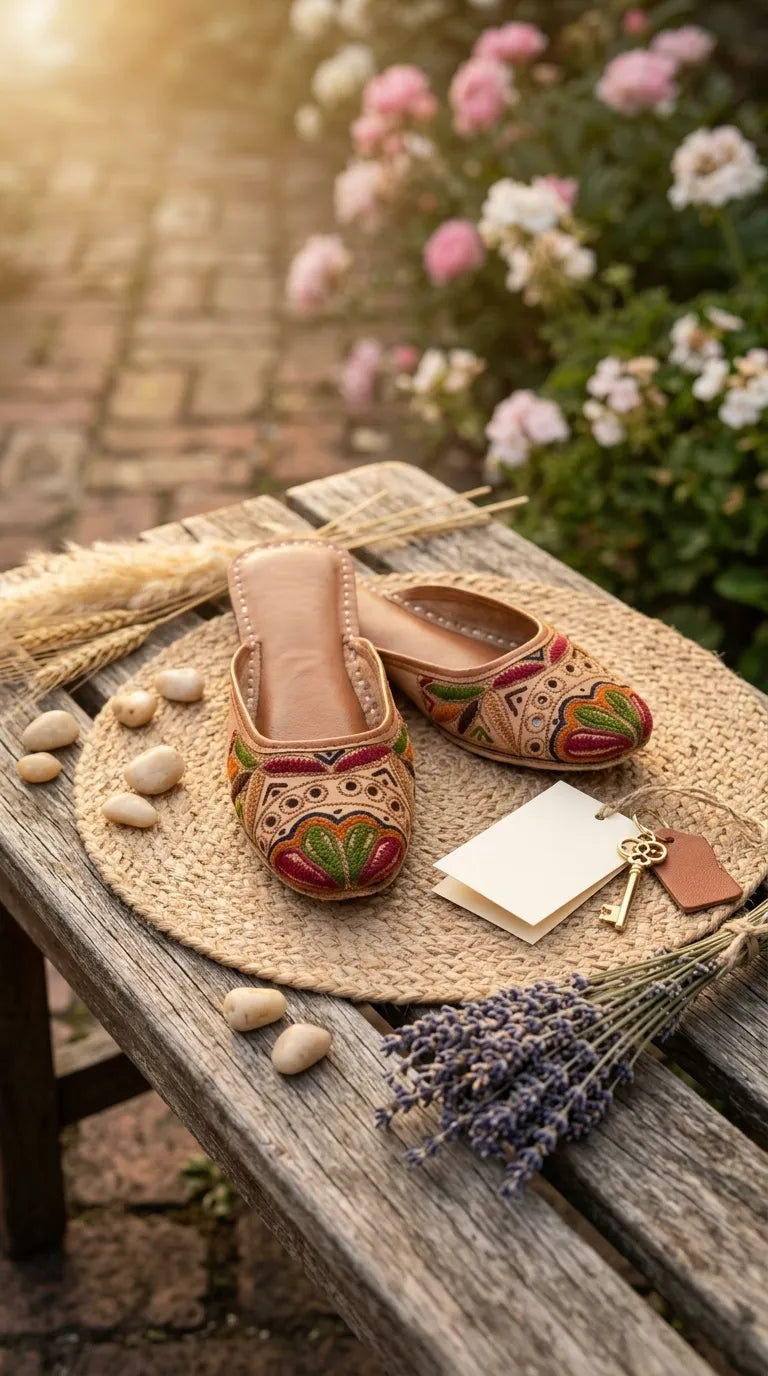 Multy Leather Khussa For Women EC8886