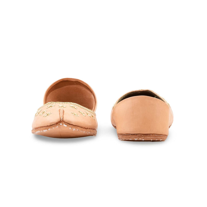 Fawn Leather Khussa For Women EC8890
