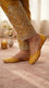 Yellow Leather Khussa For Women EC8891