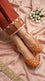 Orange Leather Khussa For Women EC8891