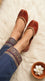 Maroon Leather Khussa For Women EC8892