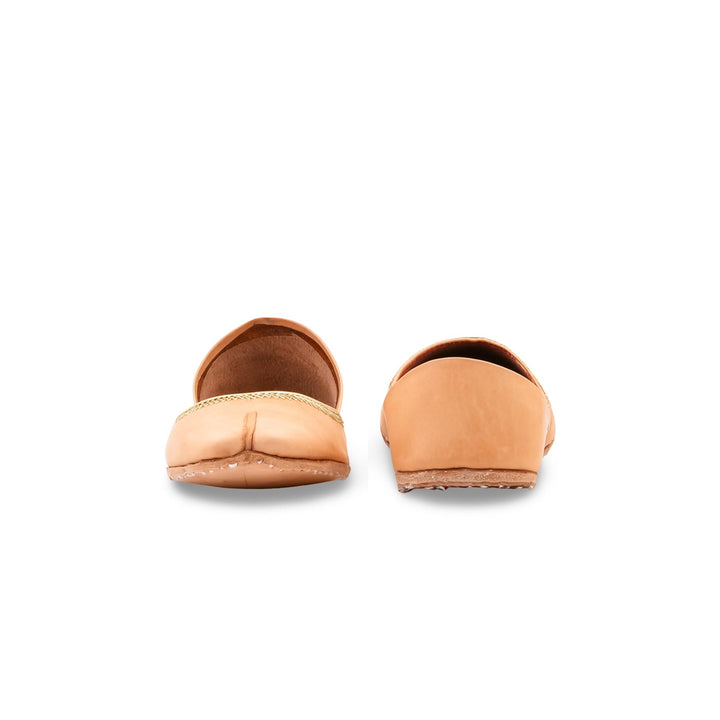 Fawn Leather Khussa For Women EC8892