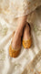 Yellow Leather Khussa For Women EC8895