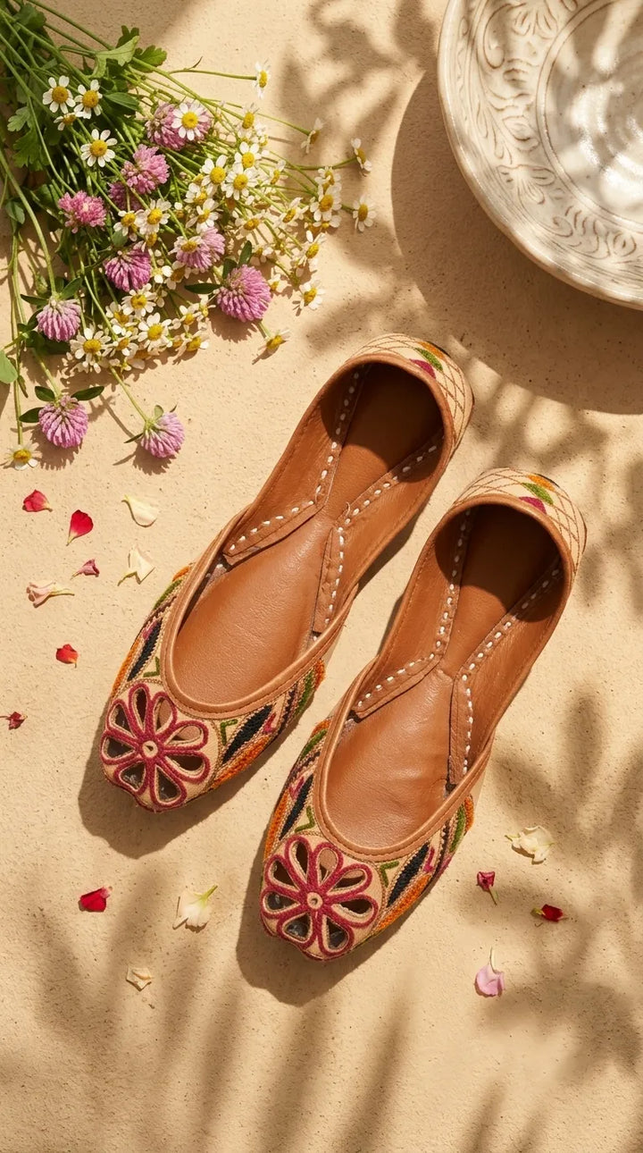 Multy Leather Khussa For Women EC8897
