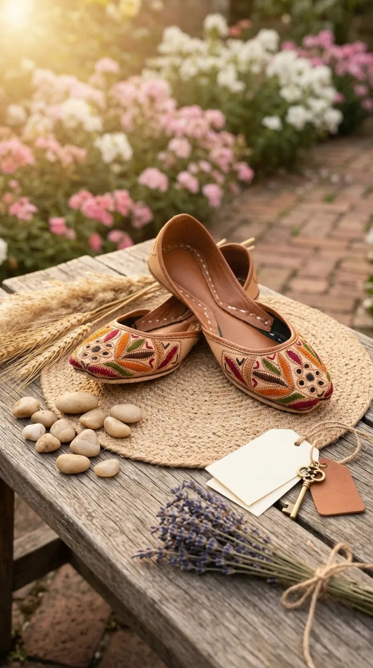Multy Leather Khussa For Women EC8899