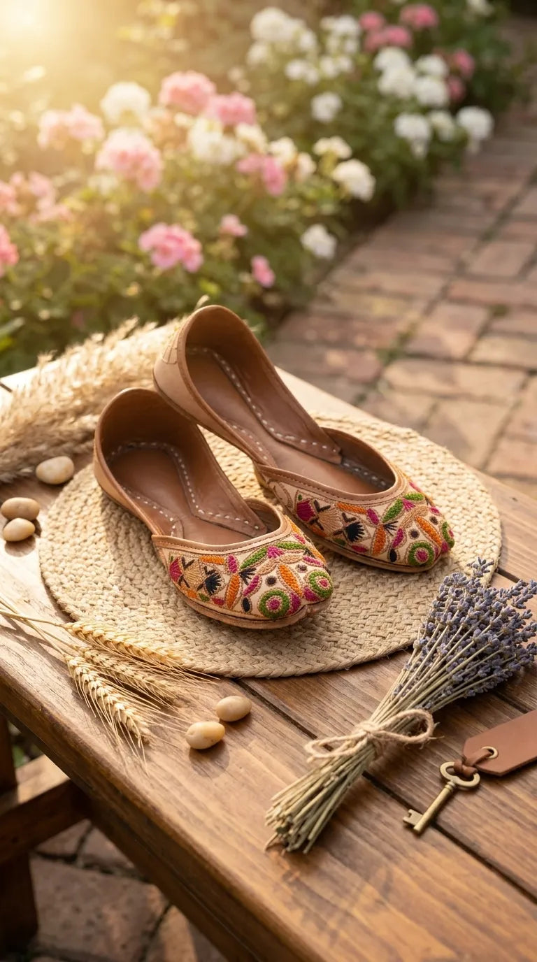 Multy Leather Khussa For Women EC8902