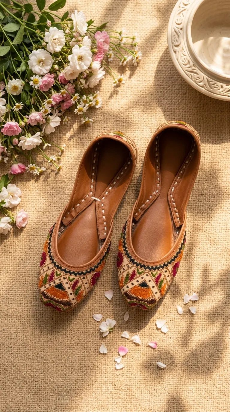 Multy Leather Khussa For Women EC8904
