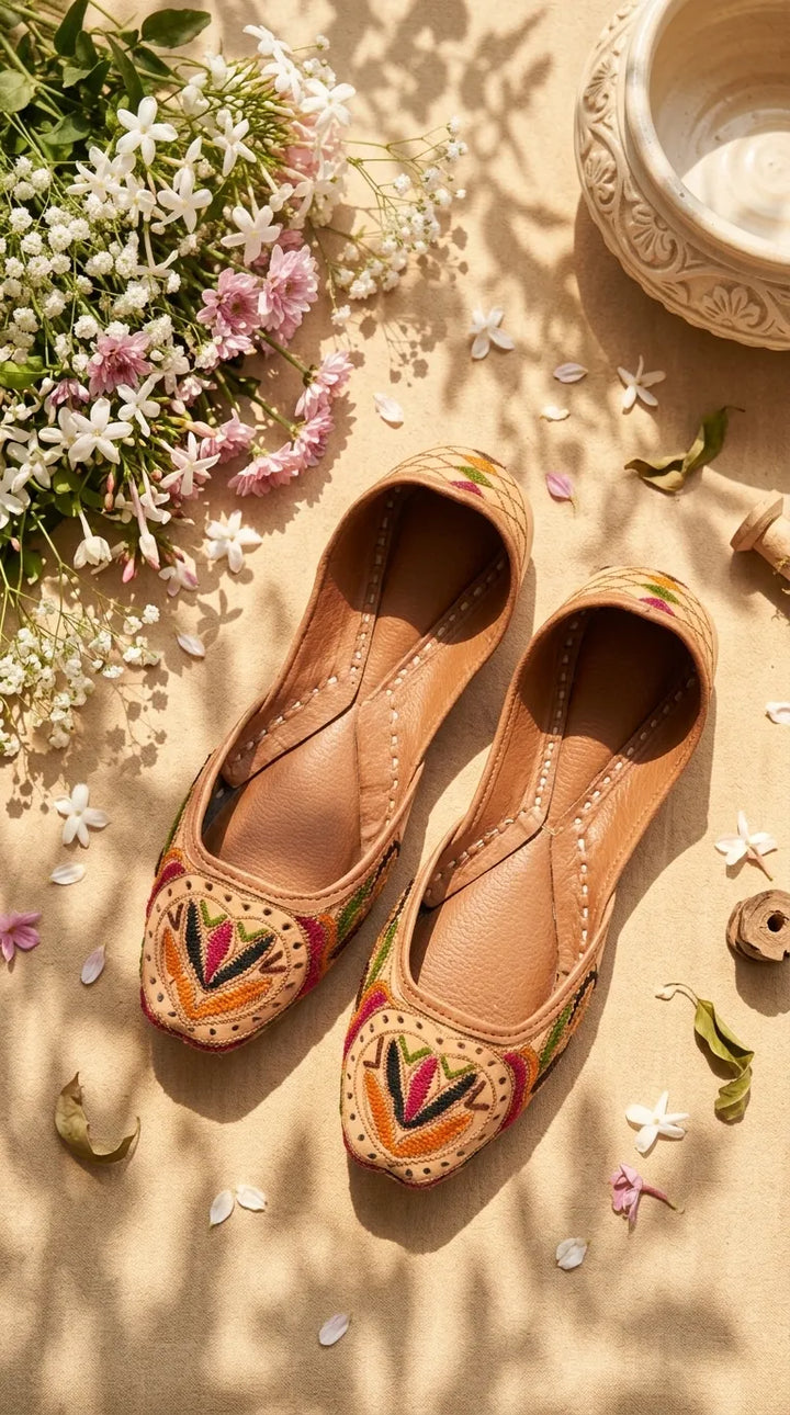 Multy Leather Khussa For Women EC8908