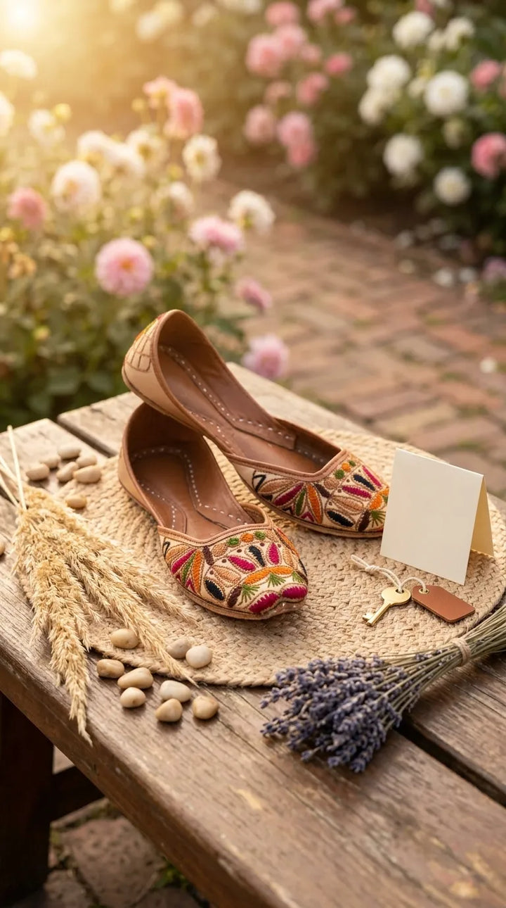 Multy Leather Khussa For Women EC8912