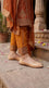 Fawn Leather Khussa For Ladies EC8927