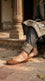 Brown Leather Khussa For Ladies EC8928