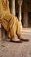 Maroon Leather Khussa For Ladies EC8928